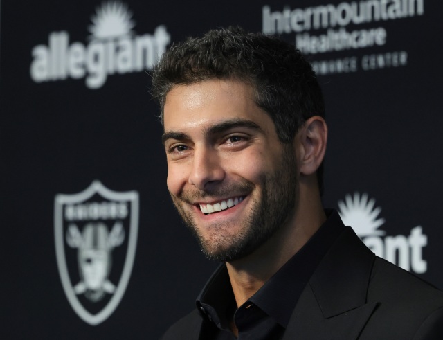 Jimmy Garoppolo recibe un gran respeto después de unirse a Las Vegas Raiders